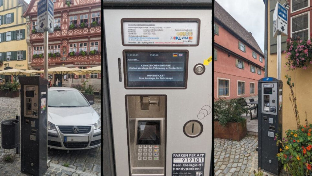 Parkscheinautomaten in Deutschlands schönster Altstadt